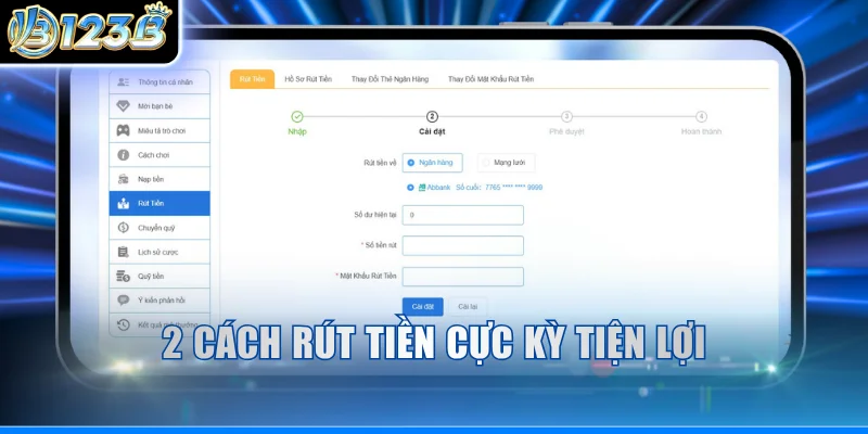 2 cách rút tiền cực kỳ tiện lợi